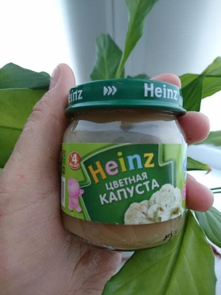 Пюре Heinz Цветная капуста — фото из отзыва «Гипоаллергенное пюре от Heinz» (2 из 2)