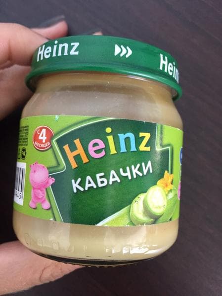 Овощное пюре Heinz "Кабачки" — фото из отзыва «Наше первое пюре!» (1 из 2)