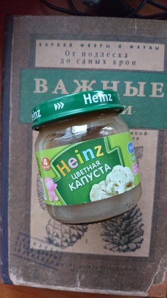 Пюре Heinz Цветная капуста — фото из отзыва «Кто-то скажет, что безвкусная - но в этом же и смысл!» (1 из 2)