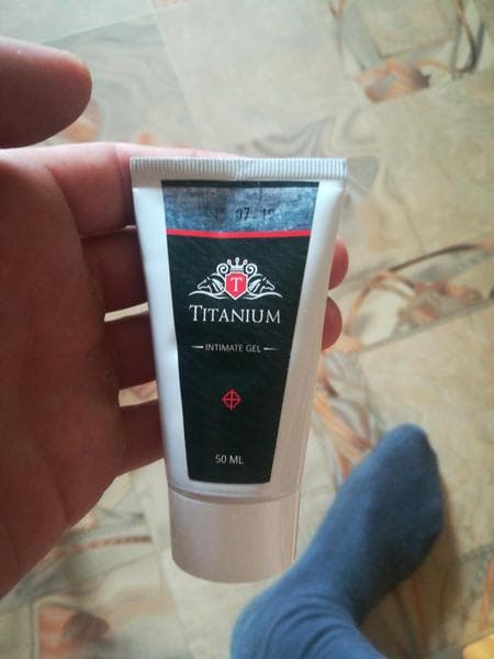 Гель для увеличения пениса TITANIUM — фото из отзыва «Подделка»