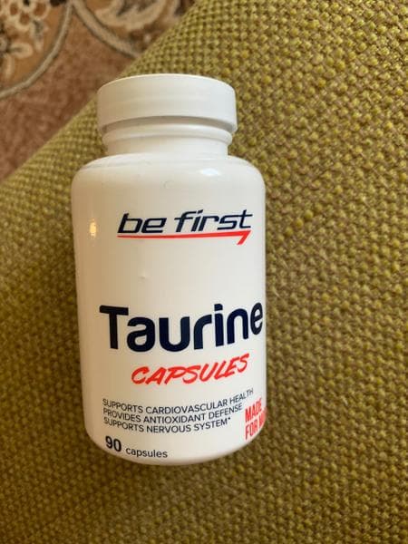 Be First Taurine (Таурин) capsules 90 капсул — фото из отзыва «Отличный результат»