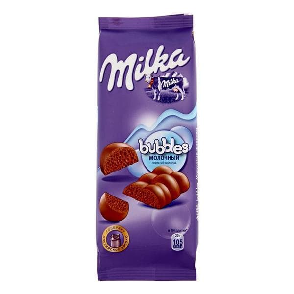 Шоколад Milka — фото из отзыва «Молочный пористый шоколад»