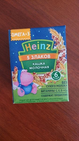 Молочная кашка Heinz — фото из отзыва «Вкусно, удобно и недорого»