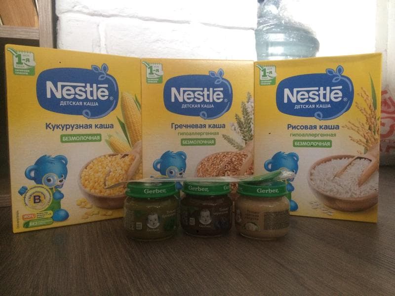 Детская каша Nestle и пюре  Gerber — фото из отзыва «Каша, которую выбирают дети»