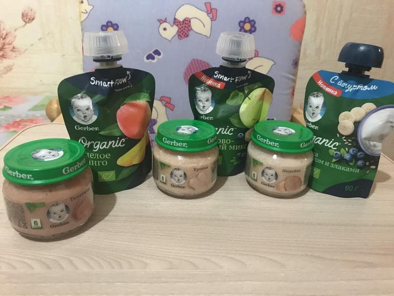 Фруктовые паучи Gerber — фото из отзыва «Лучший состав для вашей крохи!»