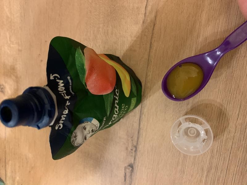 Пауч Gerber organic Спелое манго — фото из отзыва «Натуральное лакомство для маленького ребёнка»
