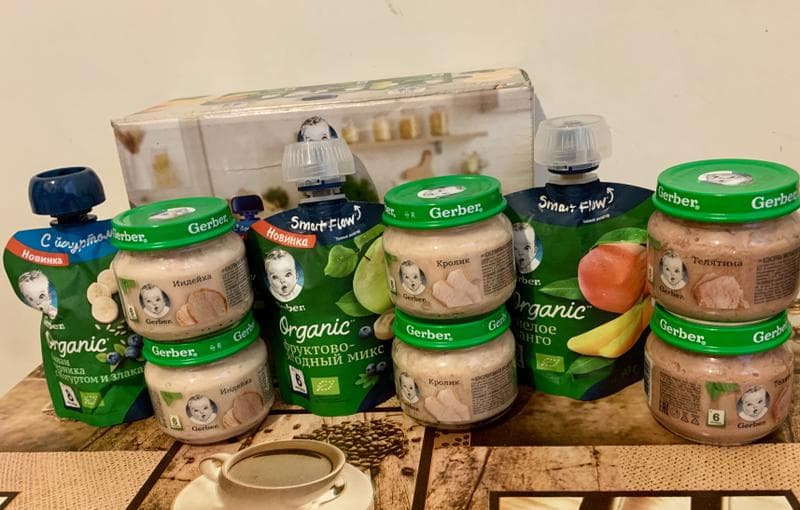 Пауч Gerber organic Спелое манго — фото из отзыва «Натуральное лакомство для маленького ребёнка»