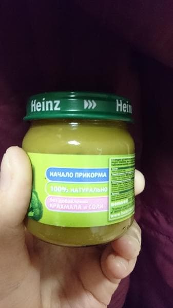 Детское пюре Heinz брокколи — фото из отзыва «И брокколи могут быть вкусными» (2 из 3)