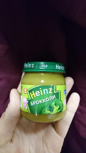 Детское пюре Heinz брокколи — фото из отзыва «И брокколи могут быть вкусными» (3 из 3)