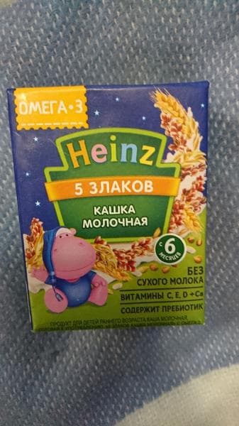 Молочная кашка Heinz — фото из отзыва «Для крепкого и здорового сна»
