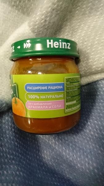 Детское пюре Heinz Тыквочка — фото из отзыва «С Heinz полюбили тыкву» (2 из 3)