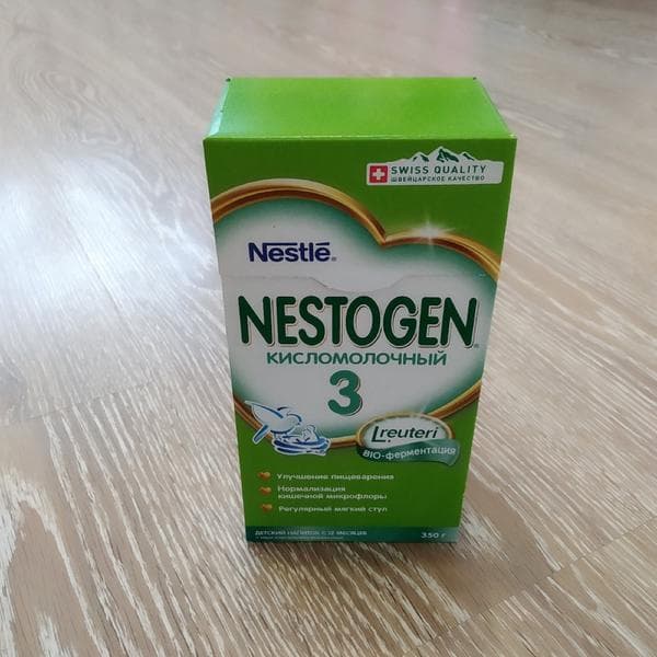 Кисломолочный напиток Nestogen® 3 — фото из отзыва «Отличная замена коровьего молока или кефира» (1 из 4)
