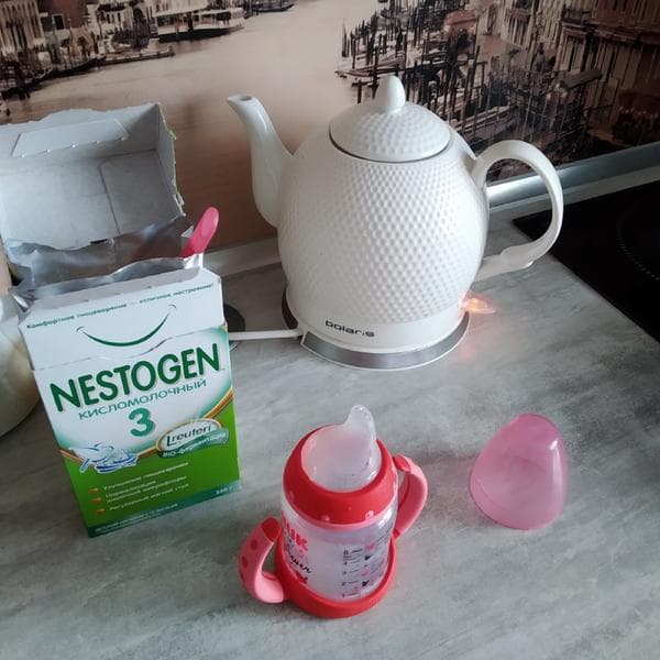 Кисломолочный напиток Nestogen® 3 — фото из отзыва «Отличная замена коровьего молока или кефира» (3 из 4)