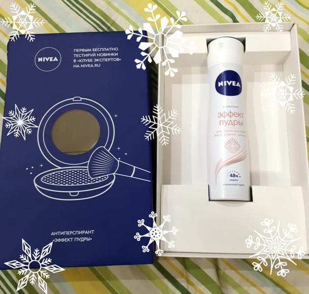 Дезодорант-антиперспирант Nivea ЭФФЕКТ ПУДРЫ СПРЕЙ — фото из отзыва «Легендарность и эффективность в одном флаконе.» (2 из 4)