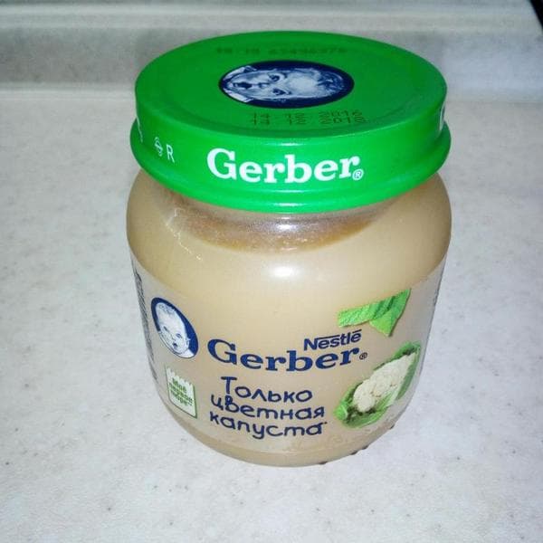 Цветная капуста Gerber — фото из отзыва «Отличный продукт»