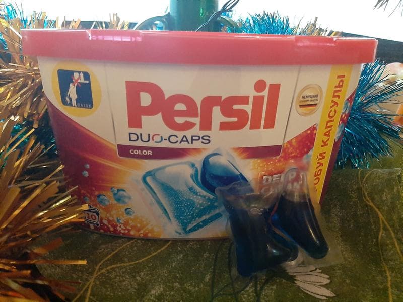 Капсулы PERSIL DUO-CAPS COLOR — фото из отзыва «Хороший продукт с одним "но"»