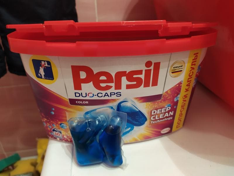 Капсулы PERSIL DUO-CAPS COLOR — фото из отзыва «Шикарное средство для стирки»