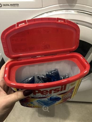 Капсулы PERSIL DUO-CAPS COLOR — фото из отзыва «Удобно (одна капсула-одна стирка)»