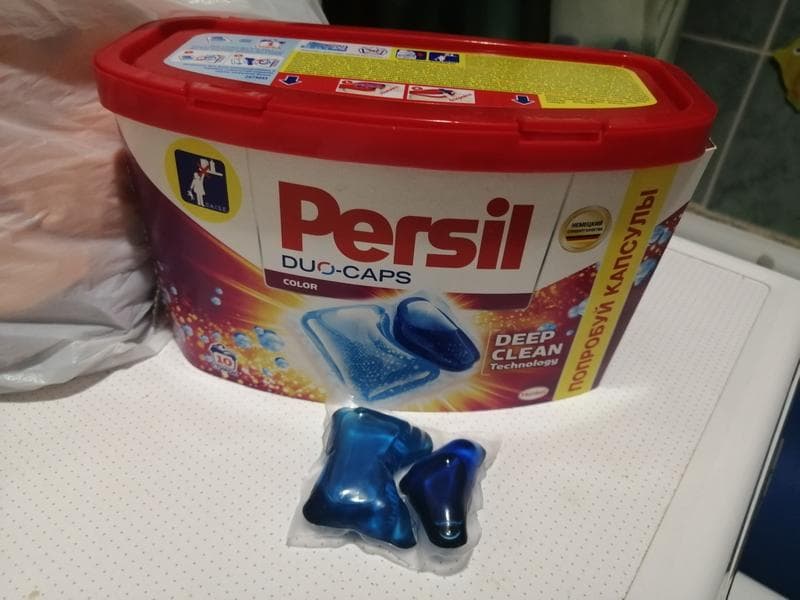 Капсулы PERSIL DUO-CAPS COLOR — фото из отзыва «Отличные капсулы!»