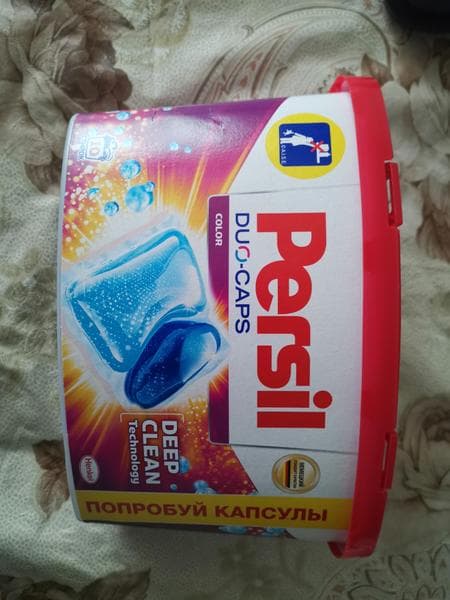 Капсулы PERSIL DUO-CAPS COLOR — фото из отзыва «Бюджетно»