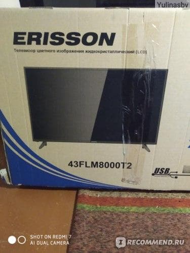 Телевизор LED- Erisson 43FLM8000T2 — фото из отзыва «Великолепно!»