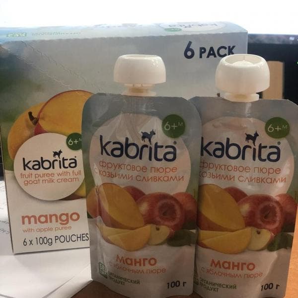 Фруктовое пюре Kabrita — фото из отзыва «Kabrita радует»