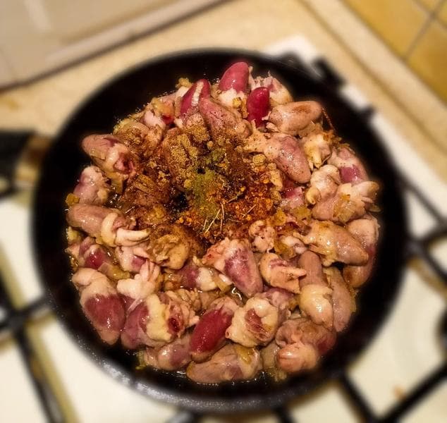 Куриные сердечки в индийском стиле — фото из отзыва «Вкусно» (3 из 4)