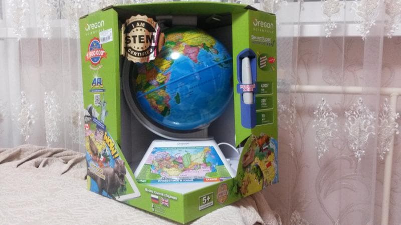 Интерактивный глобус Smart Globe Adventure Oregon scientific — фото из отзыва «Игрушка не только для игры, но и для учебы.»