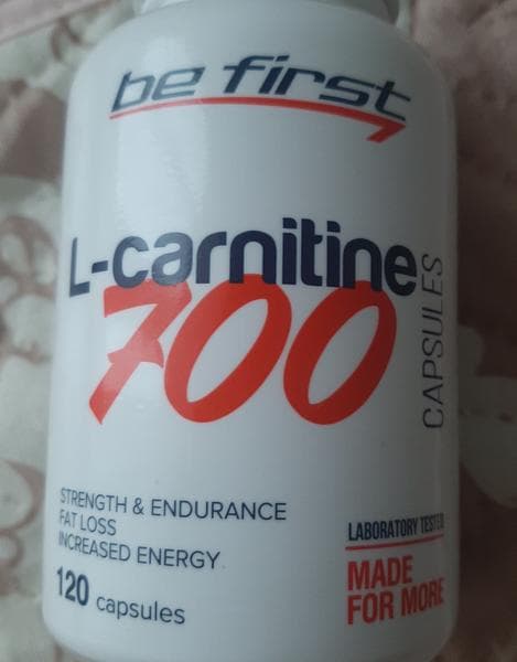 Be First L-Carnitine Capsules 700 мг 120 капсул — фото из отзыва «Помогает и мне и организму в целом.»