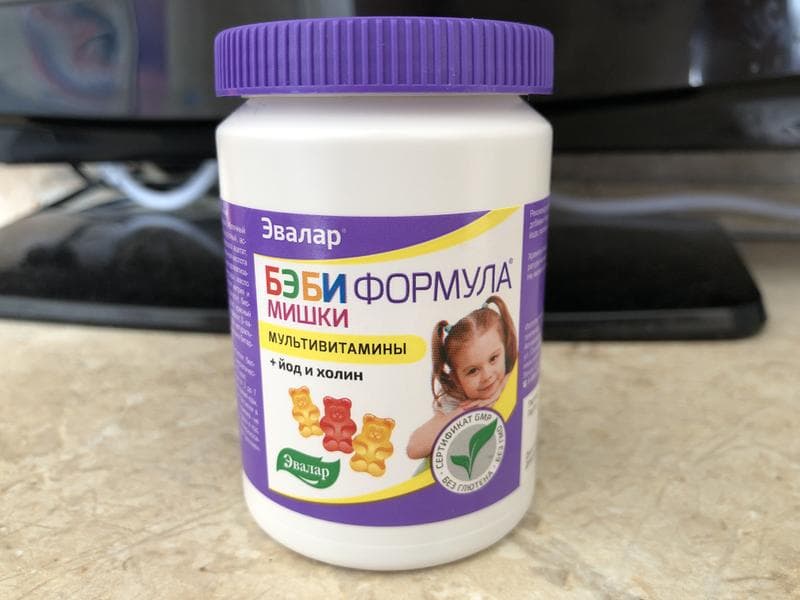 Эвалар Бэби мишки мультивитамины +йод и холин — фото из отзыва «Витаминки-мармеладки» (2 из 2)