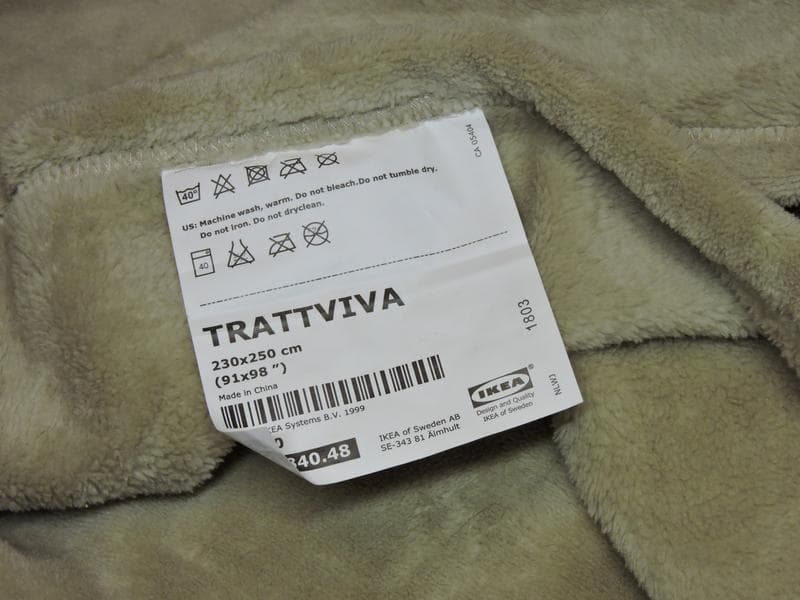 Покрывало "ТРАТТВИВА"  IKEA — фото из отзыва «Мягкий, уютный, большой.» (3 из 3)