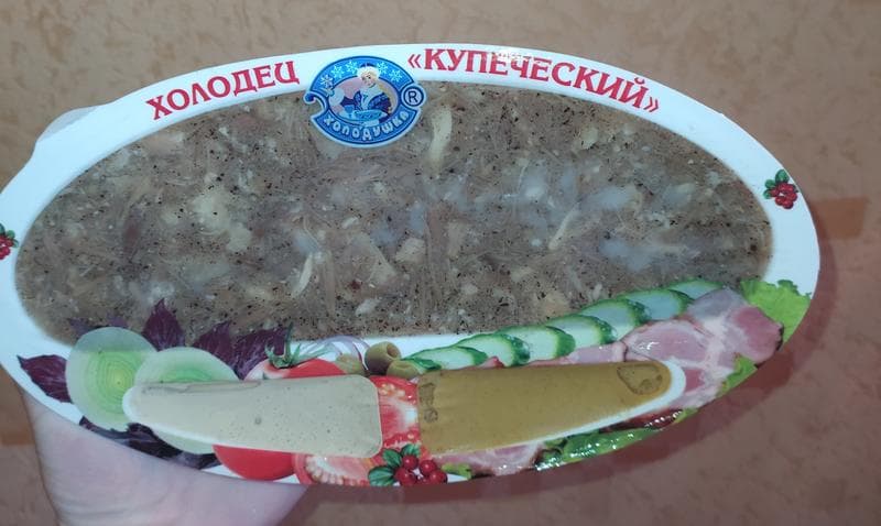 Холодец Купеческий Холодушка — фото из отзыва «Отличный холодец с приправами!» (1 из 3)