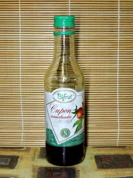 Сироп шиповника Bifrut — фото из отзыва «Сироп без сахара.»