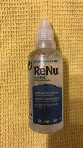 Раствор для линз ReNu Multiplus — фото из отзыва «Можно ли экономить на уходе за линзами?» (3 из 6)