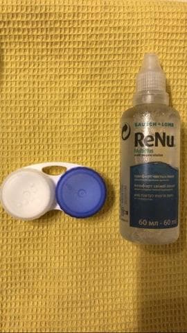 Раствор для линз ReNu Multiplus — фото из отзыва «Можно ли экономить на уходе за линзами?» (5 из 6)