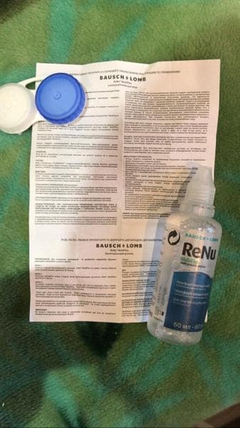 Раствор для линз ReNu Multiplus — фото из отзыва «Раствор ReNu заслуживает пять звезд!»