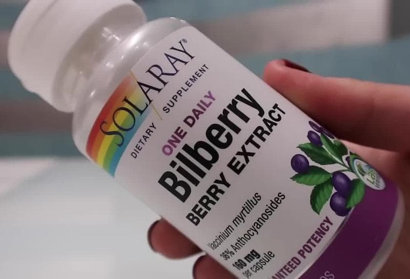 Экстракт черники Solaray — фото из отзыва «Хорошо для обеспечения питательной поддержки глаз.»