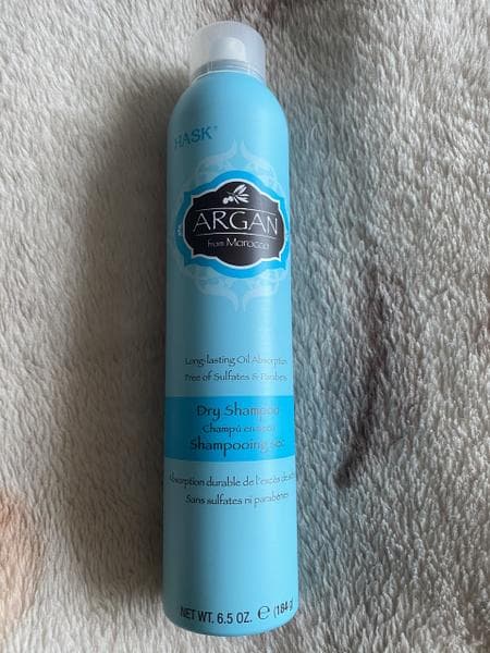 Сухой шампунь Hask Argan — фото из отзыва «Неплохой шампунь, но фиолетовый этой фирмы лучше»