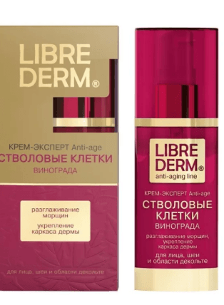 Крем-эксперт Libre Derm стволовые клетки винограда — фото из отзыва «Явно завышенная цена на  разрекламированный товар»