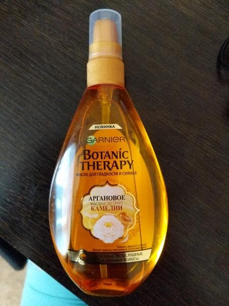 Масло для волос Garnier Botanic Therapy Аргановое масло и экстракт камелии — фото из отзыва «Хорошее масло» (1 из 2)