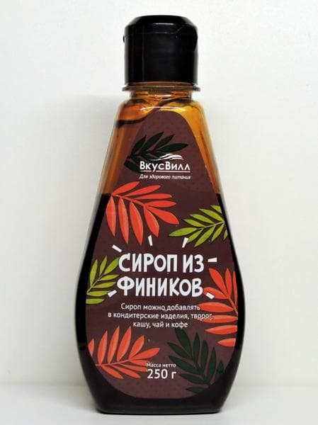 Сироп из фиников ВкусВилл — фото из отзыва «Ну, как-то не очень сиропчик.»