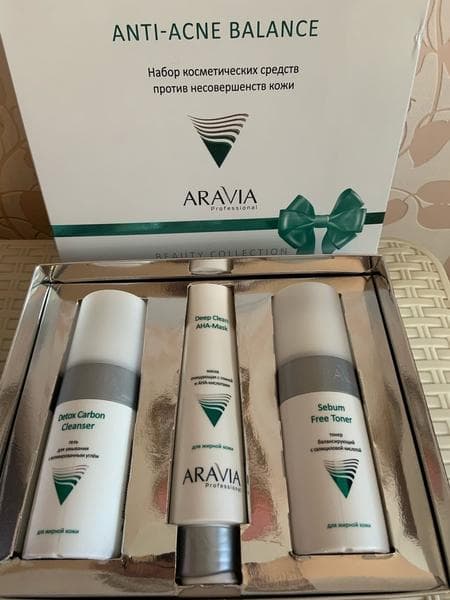 Уход для лица Aravia Professional набор против несовершенств кожи Anti-Acne Balance — фото из отзыва «Лучший уход для проблемной кожи от российского профессиональ» (3 из 3)
