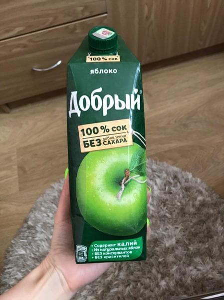 Сок Добрый Яблоко — фото из отзыва «Настоящий яблочный сок»