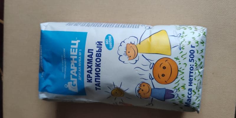 Крахмал тапиоковый — фото из отзыва «Очень интересный, новый для меня и полезный продукт.»