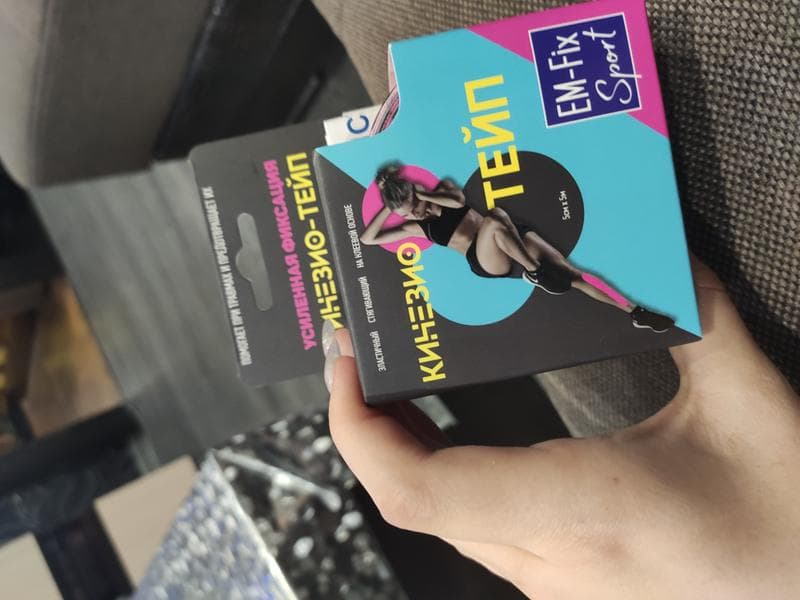 Кинезио тейп Em-Fix Sport — фото из отзыва «Отличный вариант за свои деньги»
