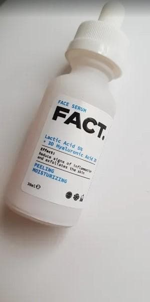 Сыворотка пилинг для лица FACT Lactic Acid 5% + 3D Hyaluronic Acid 2% — фото из отзыва «Польза и эффект» (1 из 2)