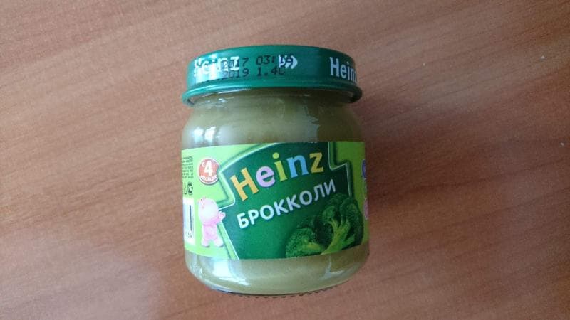 Детское пюре Heinz брокколи — фото из отзыва «Хорошая пюрешка, буду кушать даже самые привереды» (3 из 3)