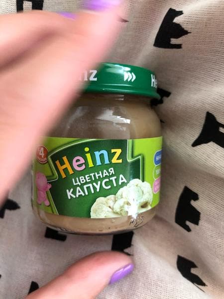 Пюре Heinz Цветная капуста — фото из отзыва «Польза овощей в баночке пюре» (1 из 3)