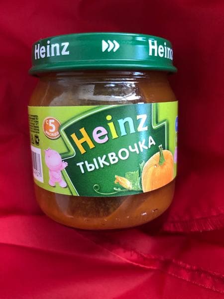 Детское пюре Heinz Тыквочка — фото из отзыва «Вкусный овощ для разнообразия рациона» (1 из 3)