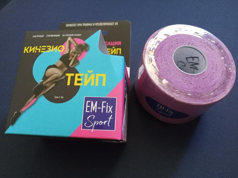 Кинезио тейп Em-Fix Sport — фото из отзыва «Мой надежный помощник.»